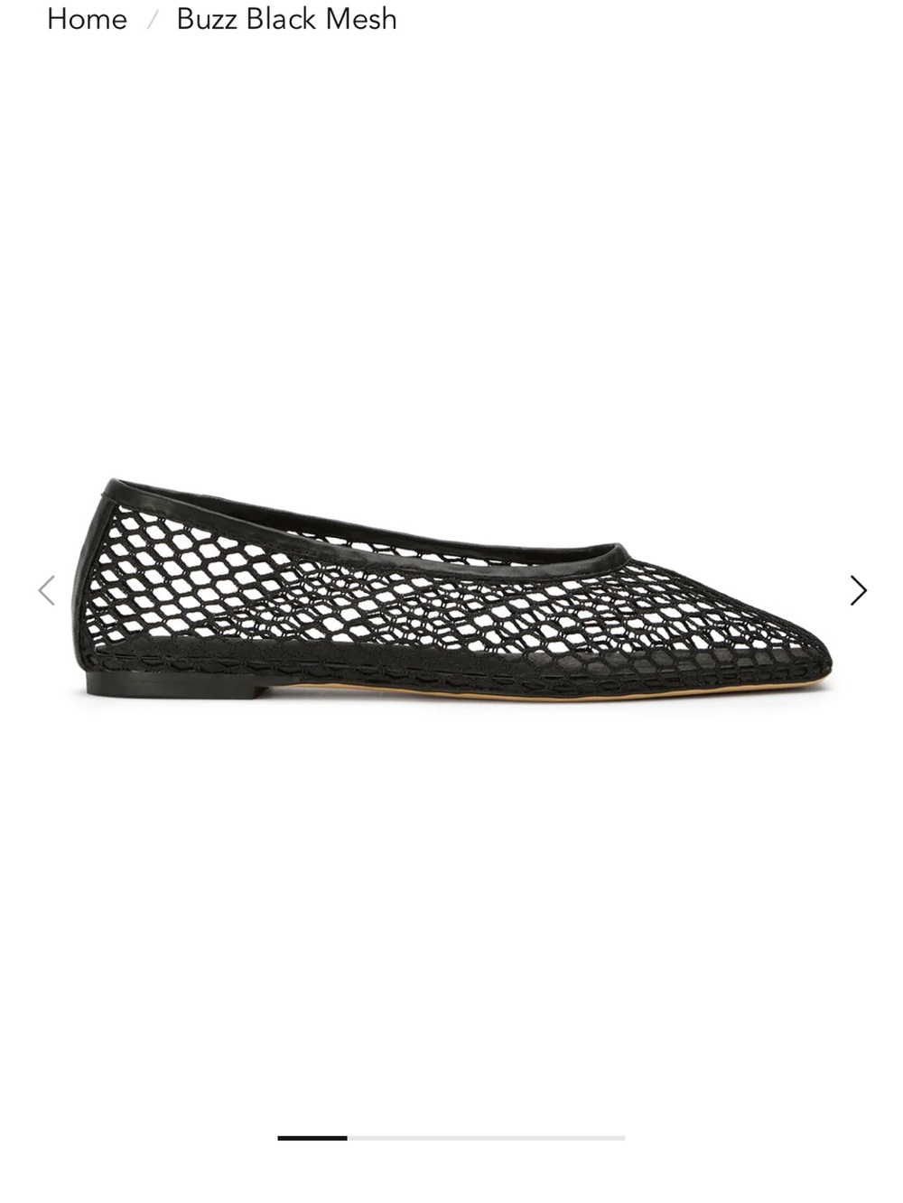 Tony Bianco buzz Black Mesh Flat